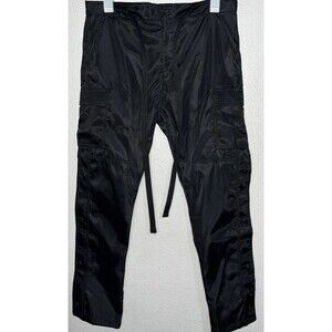 MNML Snap Zipper II Cargo Pants Men's 33 Black Streetwear Utility Goth Nylon